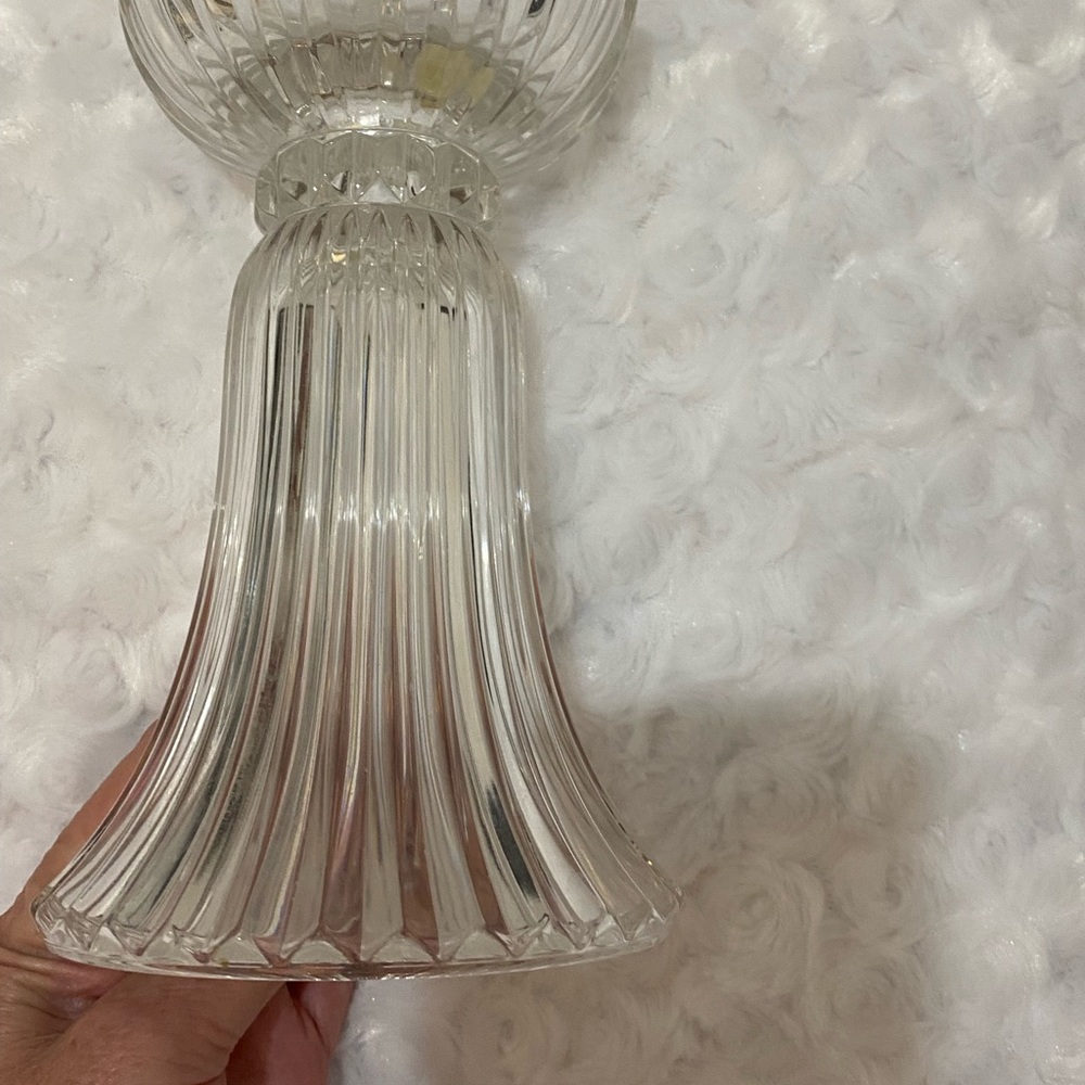 PartyLite Vienna Waltz Crystal Vase & Candle Holder - Like New - Picture 7 of 7